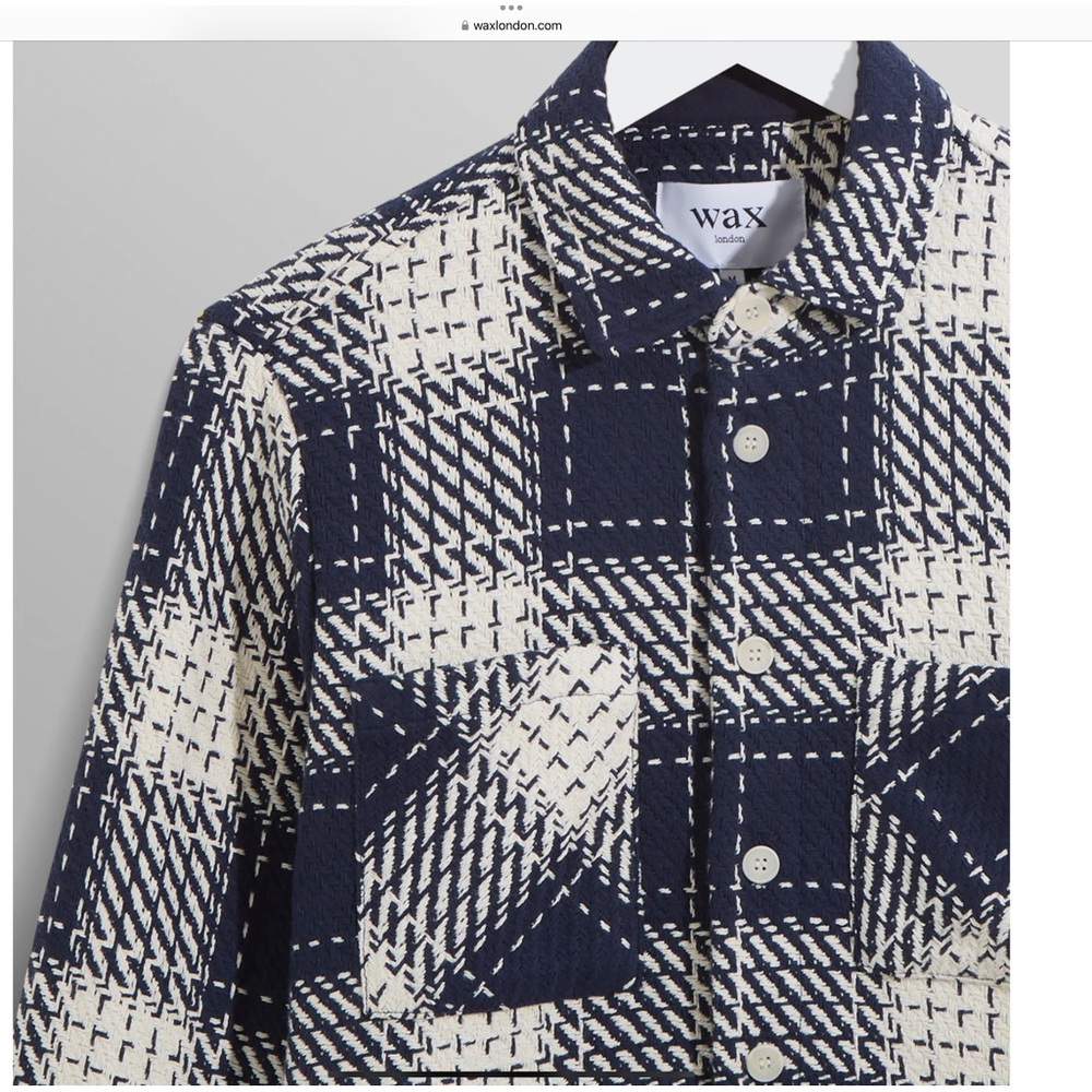 WAX london
Whiting - Navy Marine Beatnik Overshirt